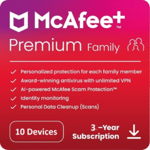 McAfee Family Plan 10 Devices – 3 Years
